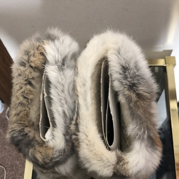 Oscar sport rabbit fur boots size 36 (5.5) - Picture 9 of 13